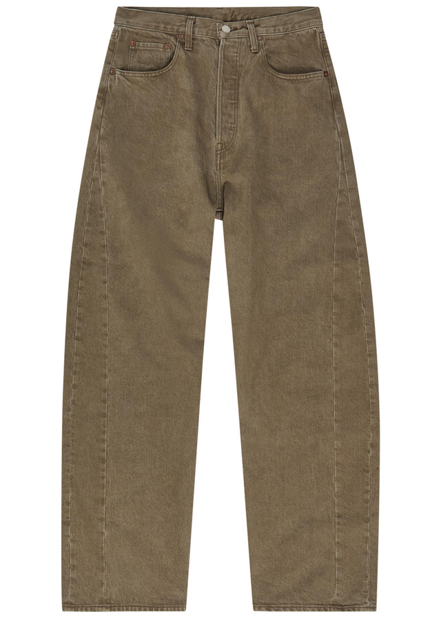 SSSTEIN Deformation barrel-leg jeans