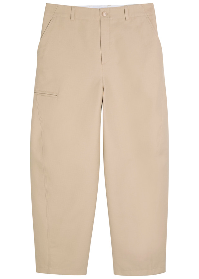 GIVENCHY Couture Workwear wide-leg cotton trousers