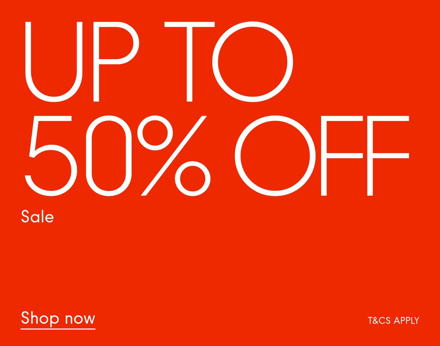 Sale Up to 50% off