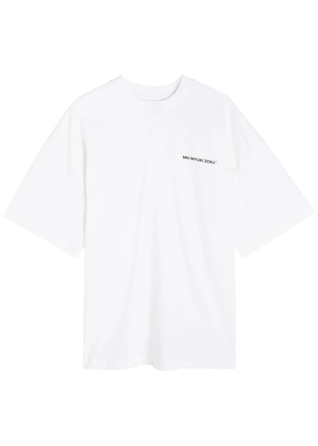 MKI MIYUKI ZOKU Uniform logo-print cotton T-shirt
