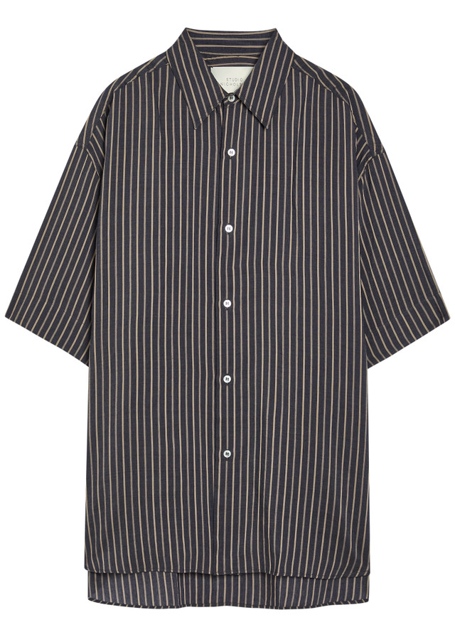 STUDIO NICHOLSON Sorono striped woven shirt