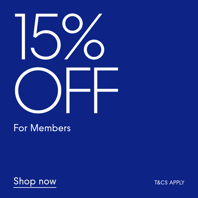 15% Off for Members