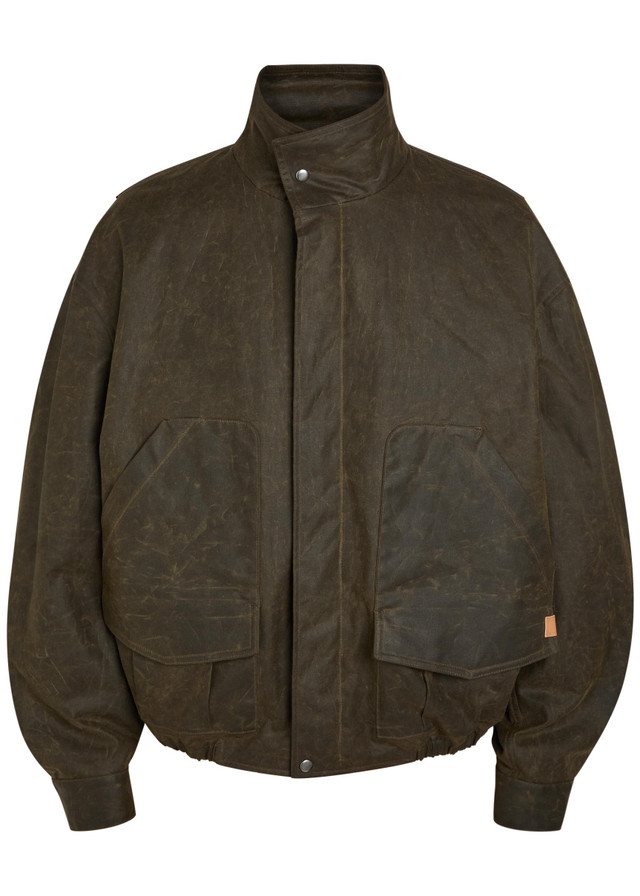 CALVIN KLEIN Donald patch-pocket waxed cotton jacket