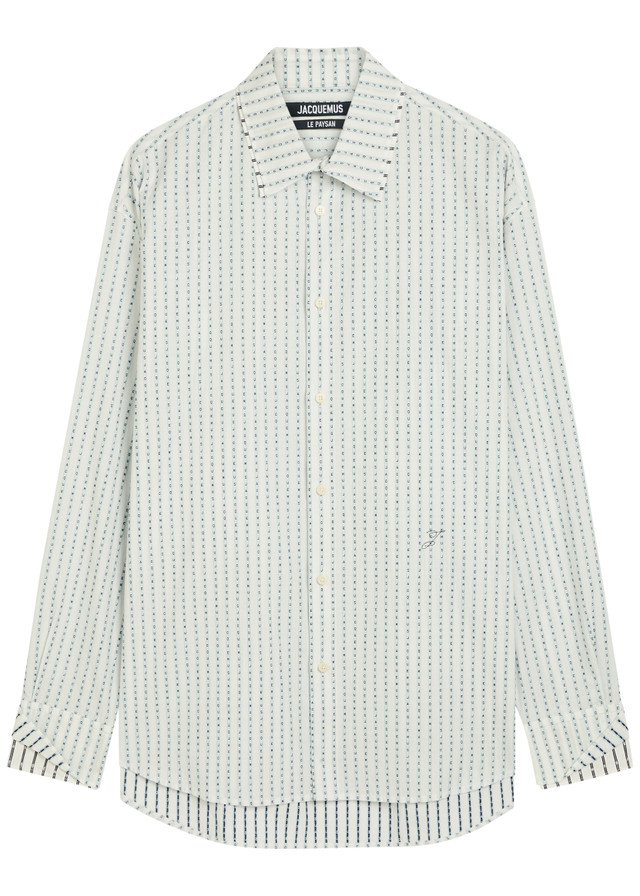 JACQUEMUS Le Chemise Letro striped cotton shirt