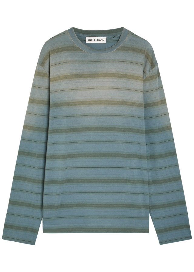 OUR LEGACY Box striped cotton T-shirt