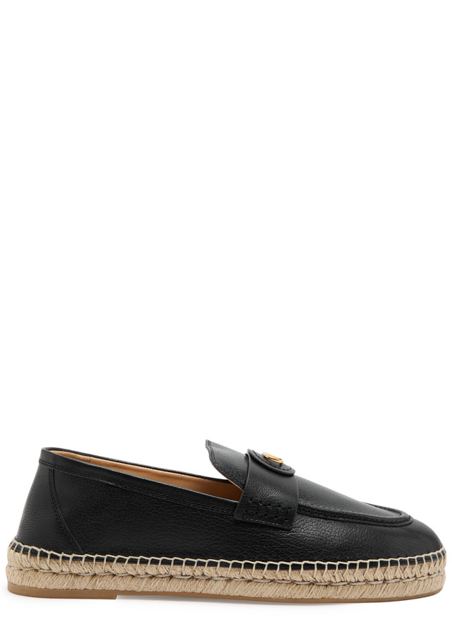 VALENTINO GARAVANI Palm Avenue leather espadrille loafers