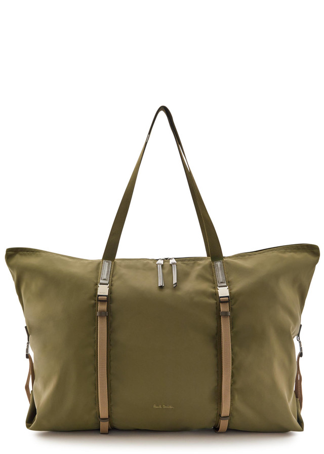 PAUL SMITH Logo-embroidered nylon holdall bag