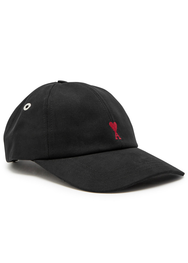 AMI PARIS Logo-embroidered cotton cap