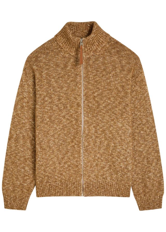 LOEWE Logo-intarsia cotton-blend jumper