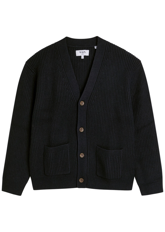WAX LONDON Walker ribbed wool-blend cardigan