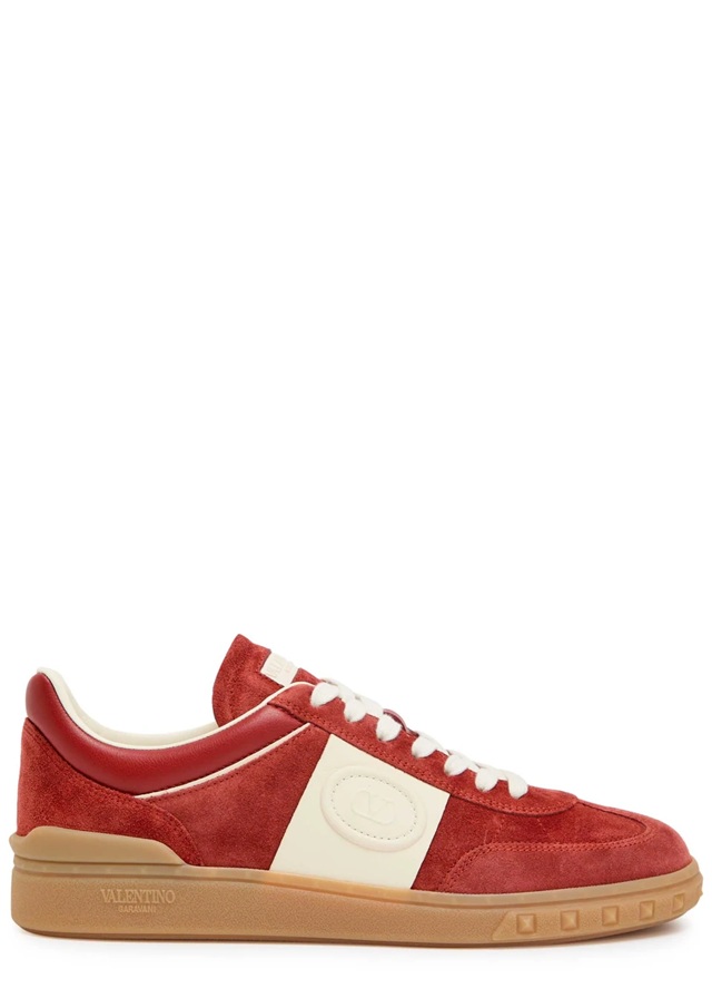 VALENTINO GARAVANI Upvillage panelled suede sneakers