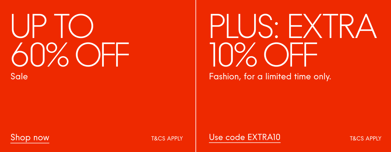 Up to 60% off Sale  Plus extra 10% off Fashion Shop now
