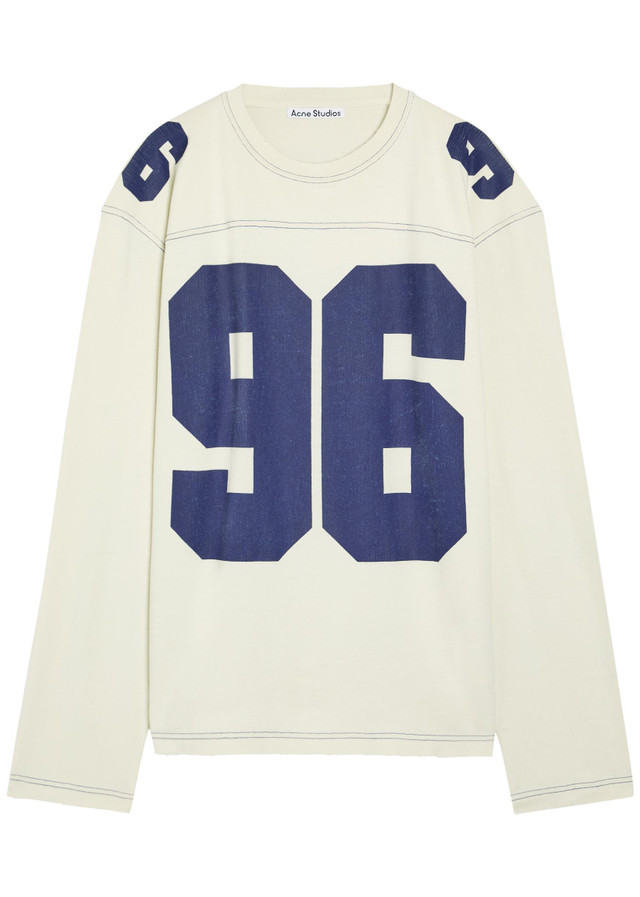 ACNE STUDIOS Printed long-sleeve cotton T-shirt