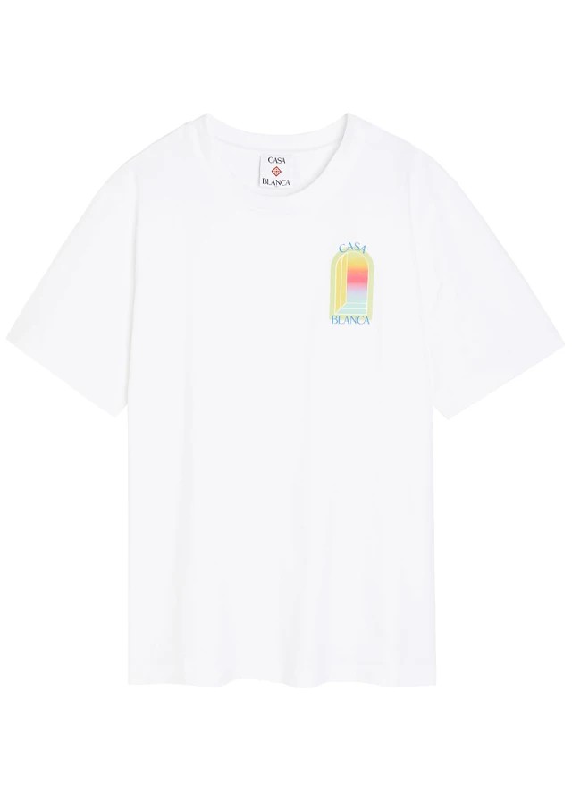 CASABLANCA L'Arche printed cotton T-shirt