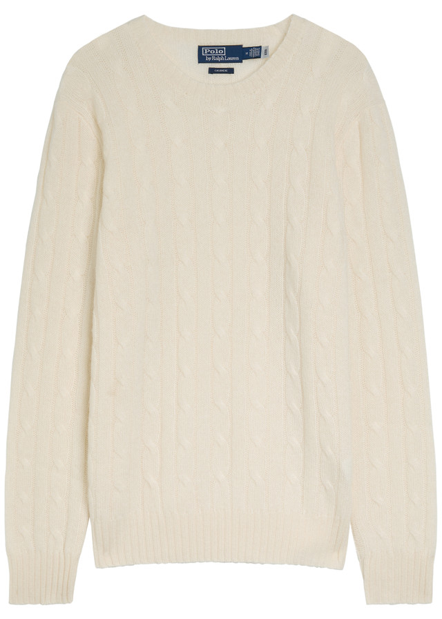POLO RALPH LAUREN Cable-knit cashmere jumper