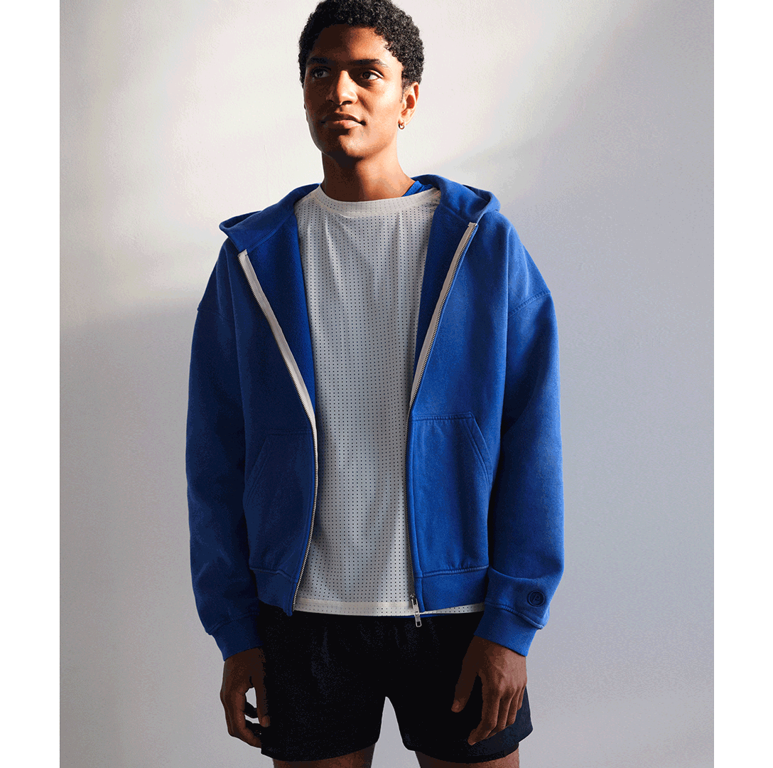 Activewear blue sweatshirt