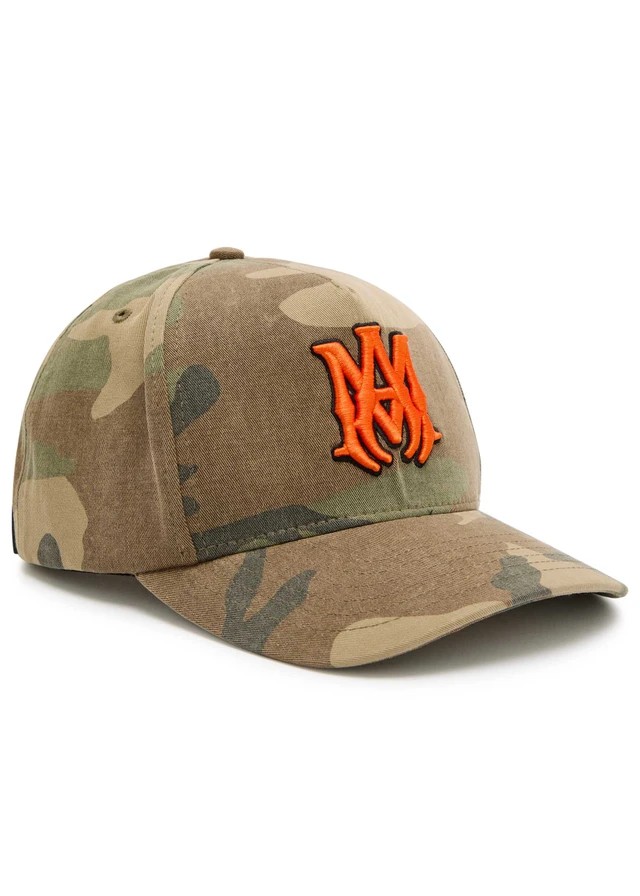 AMIRI MA camouflage twill cap