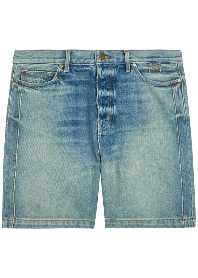 RHUDE Boxy Traxedo denim shorts