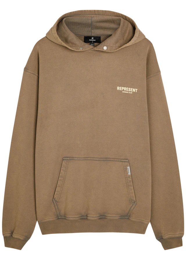 REPRESENT Owners' Club logo hooded cotton sweatshirt